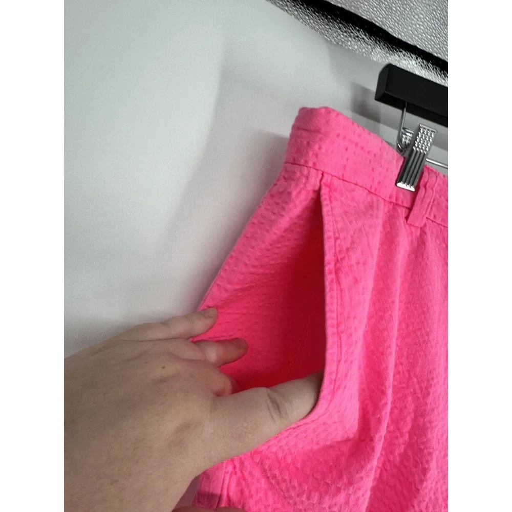 Vineyard Vines Breaker Shorts Mens 36 Neon Pink Seersucker Classic Fit 9